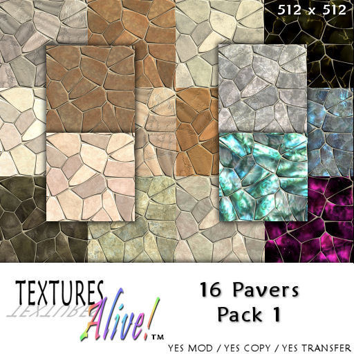 16 Pavers Textures Pk1