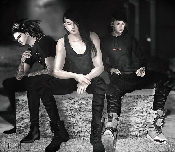HCXII - Male Group Bento Pose 2