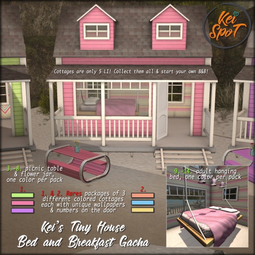 13. Kei's Tiny House B&B Hanging Bed (blueberry)