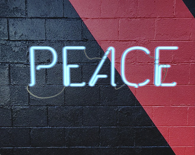 .:ABEDUL:. Peace / Neon Lamp