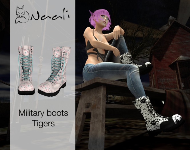 Naali ~ Military boots ~ Tigers