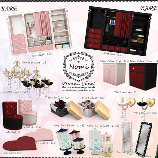 -Nomi-Princess Closet-Closet Light RARE