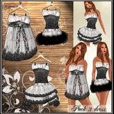 KL abj6  ROMANTIC AUDREY WITH 3 SKIRTS , NECKLACE- CASUAL- ROMANTIC- GOTHIC- PARTY- SEXY DRESS