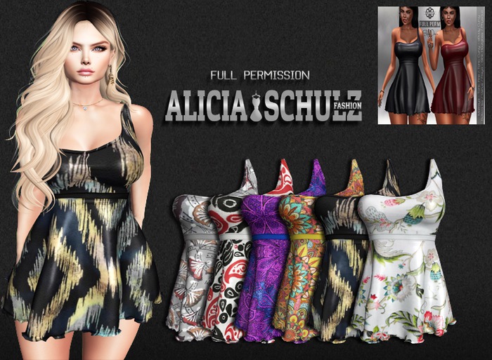 [ASFP] Texture for [GUNSHOT] ELIFA Dress - Full Perm 7/12