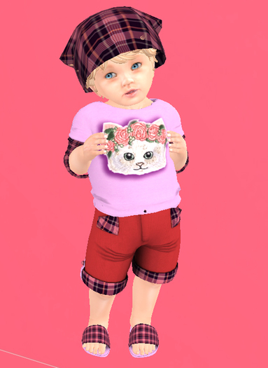 Lexxie Totsipop Baby Tartan Kitty