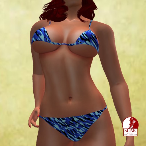 Blue Camo Bikini Slink