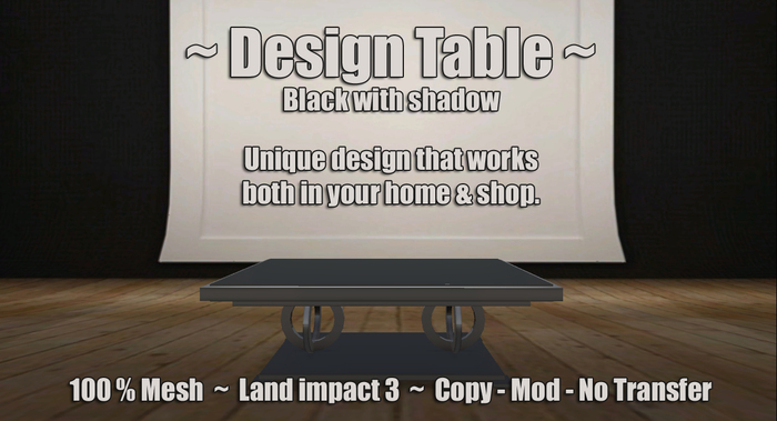 Design Table ~ Black