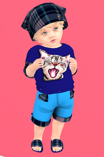 Lexxie Totsipop Infant Tartan 2 Kitty