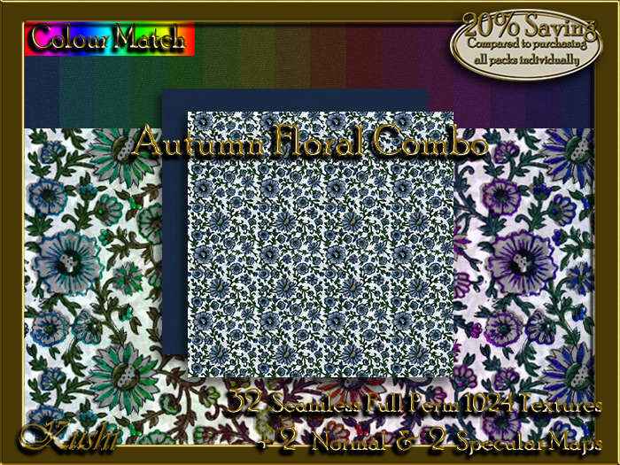 Autumn Floral Combo Textures