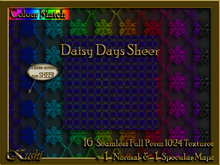 !Kushi! DaisyDaysSHEER Textures -WEAR TO UNPACK