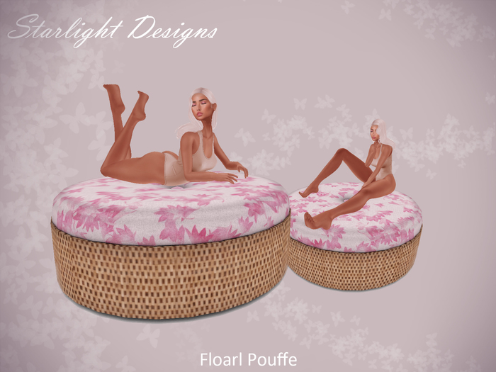 Starlight Designs - Floral Pouffe
