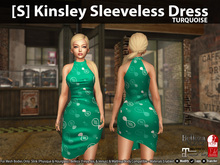[S] Kinsley Sleeveless Dress Turquoise