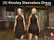 [S] Kinsley Sleeveless Dress Brown