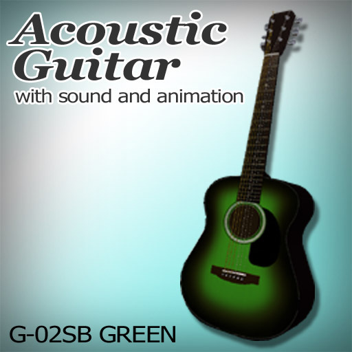 Acoustic guitar G-02SB Green