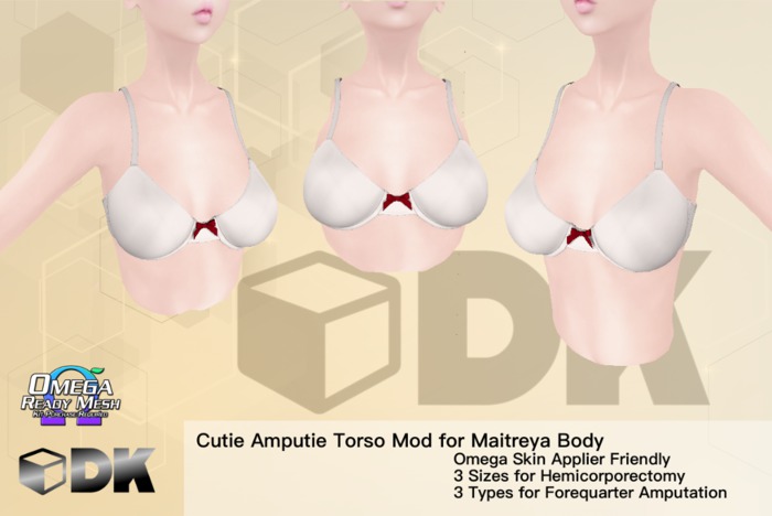 [DK] Cutie Amputie Torso Mod for Maitreya Mesh Body