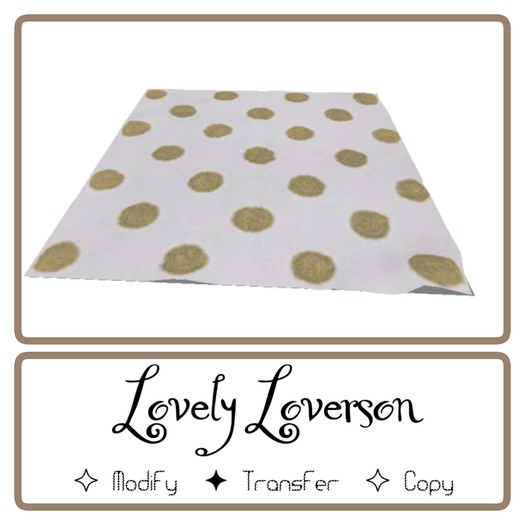 ~* Lovely Loverson *~: Golden Dots Rug