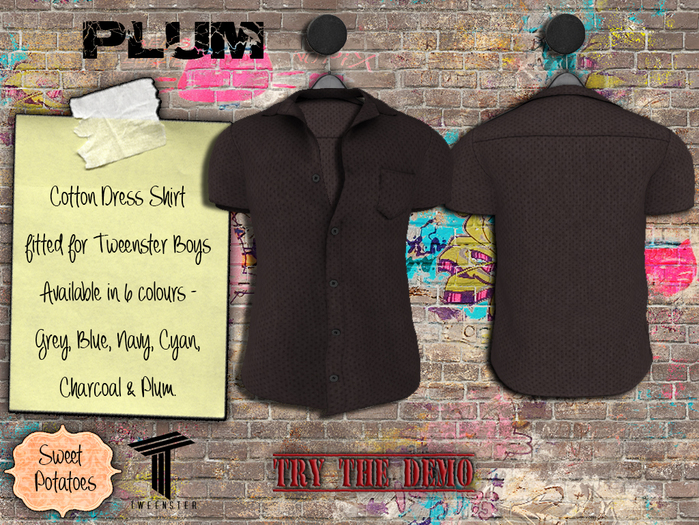 boys plum dress shirt