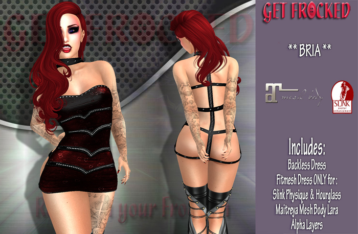  {Get Frocked} Bria Backless Dress - Red 