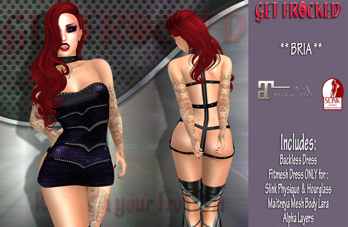 {Get Frocked} Bria Backless Dress - Purple