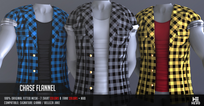 HEVO - Chase Flannel Shirt Red B.