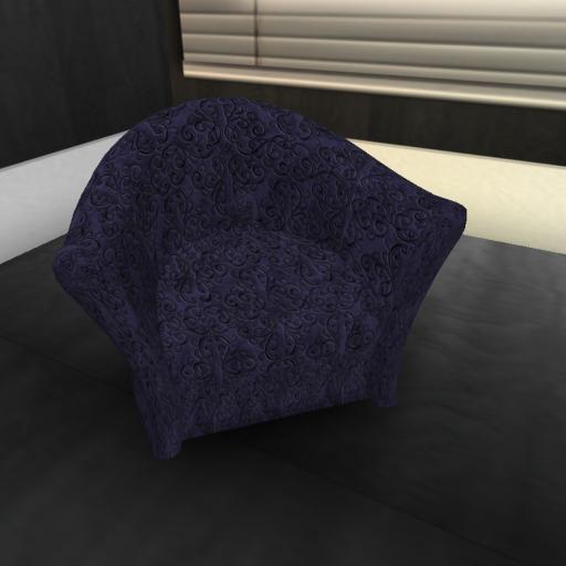 Brocade Chair Blue Box