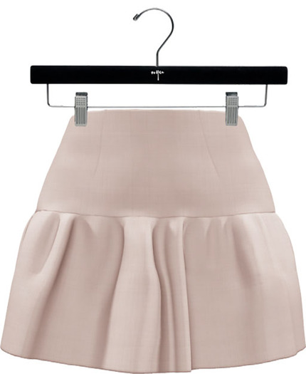 NYU - Basic Linen Skirt, Beige