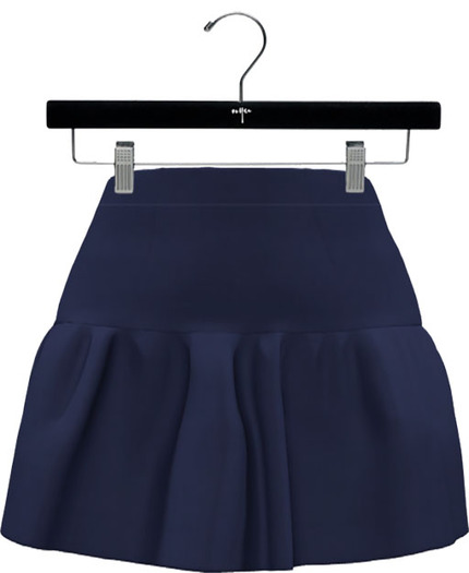 NYU - Basic Linen Skirt, Blue