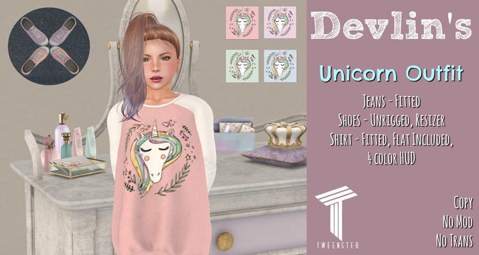 Devlin's - Tweenster - Unicorn Outfit