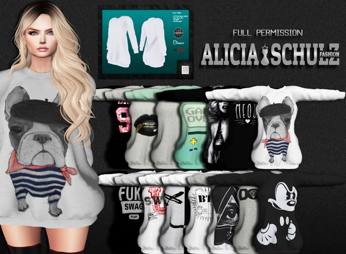 [ASFP] Texture for TMD-Long-Sweater FULL PERM (PACKED) full