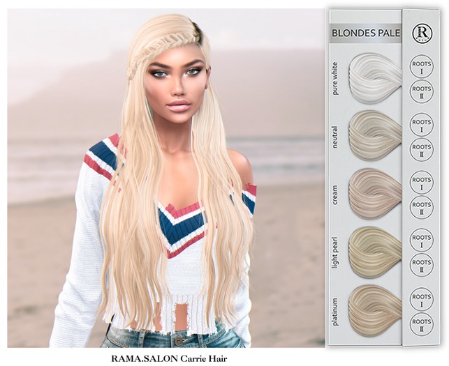 RAMA.SALON - Carrie Hair 'BLONDES PALE'