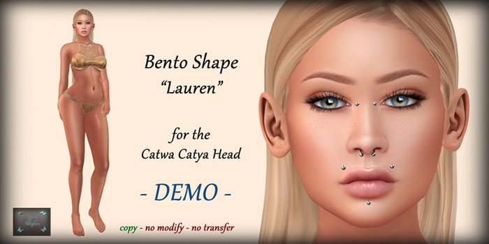 Bento Shape "Lauren" for Catwa Catya - DEMO (add & touch)