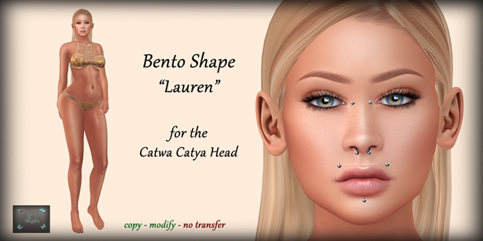Bento Shape "Lauren" for Catwa Catya (add & touch)
