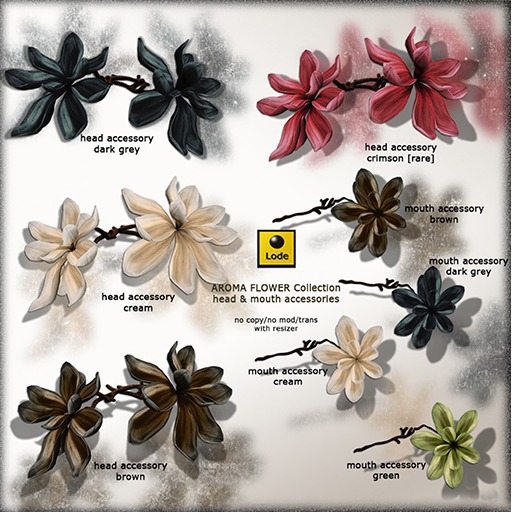 *LODE*  Accessory - Aroma Flower for Mouth [dark grey]