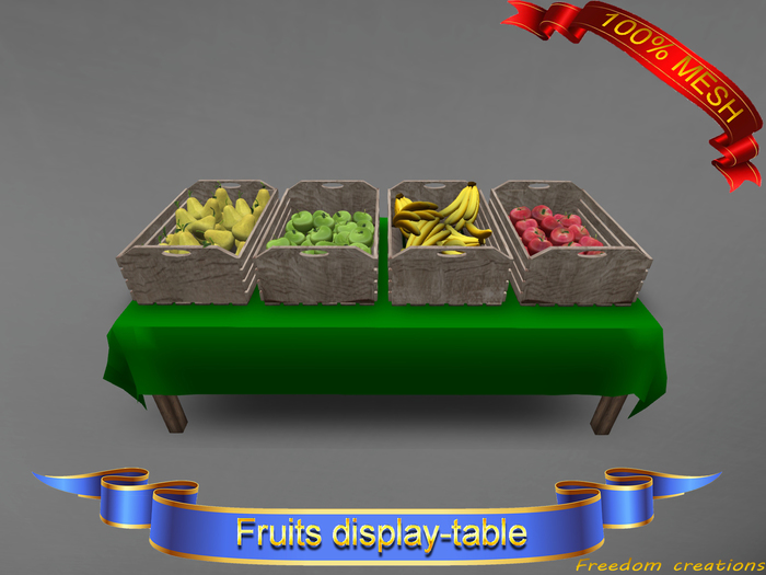 Fruits display(table)-Freedom creations