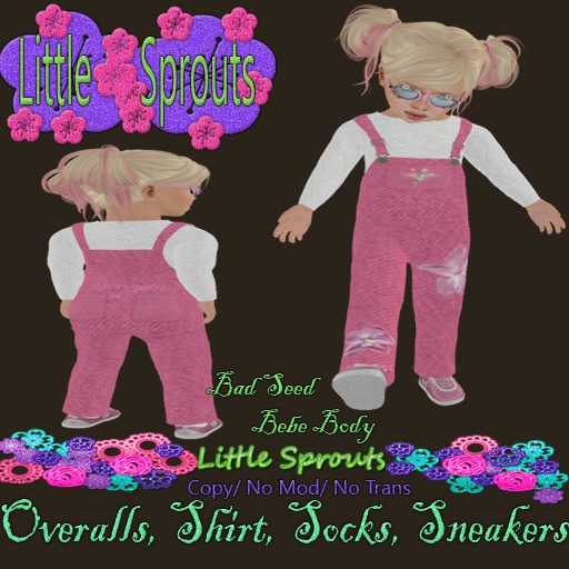 (Bebe)Little*Sprouts-A Little Fairy Overalls(Boxed)