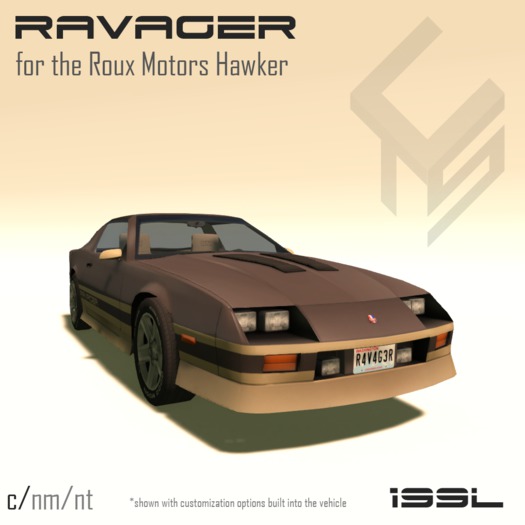 Ravager Livery for the RM Hawker (Mocha)