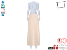 Dae Obj FBX Pleated Long Maxi Skirt Maitreya, Slink, Belleza, Tonic, Ocacin Satndard