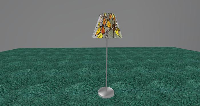 PrestonStandard Lamp - Conical Stained Glass