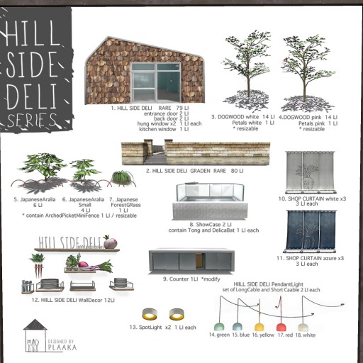 PLAAKA - HILL SIDE DELI Garden RARE