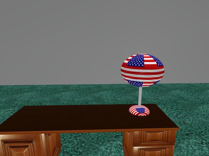 Preston Table Lamp - American Flag