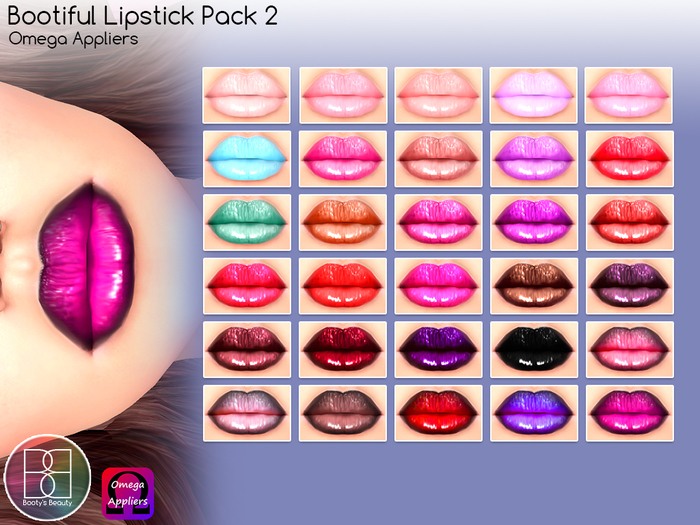 *Booty's Beauty* Omega Lipstick ~ Bootiful Pack 2