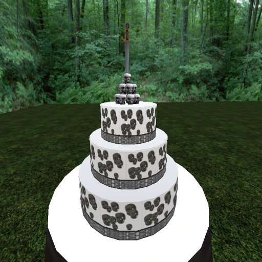 Skull wedding Cake