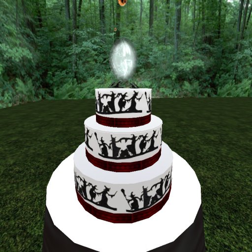 Gothic Wedding Cake - Purple