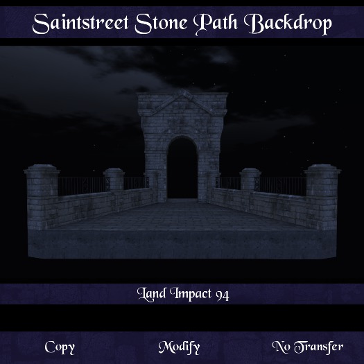 Saintstreet Stone Path Backdrop (Wear me)