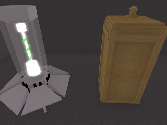 Tardis box and console