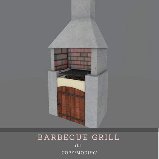 "MG" barbecue grill