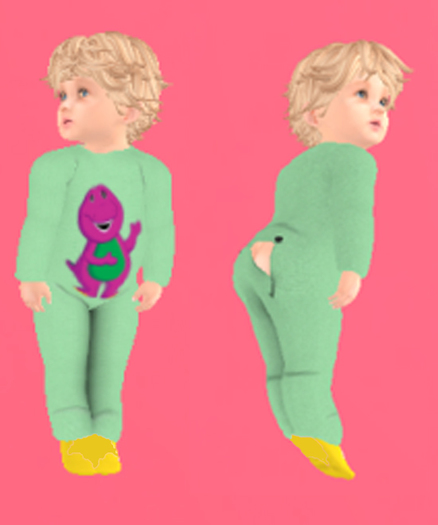 Lexxie Onsie with Flap Open infant Barney