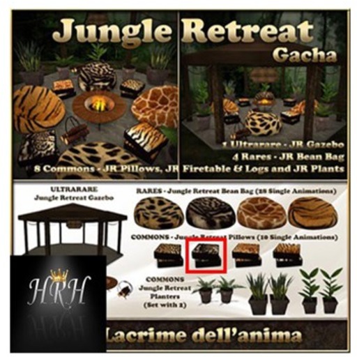(BOX) Jungle Retreat Firetable & Logs