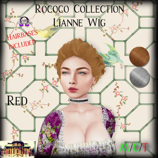 ~CdE~ Rococo Lianne RED Wig