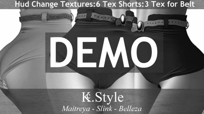 Kc.Style Engel Belted Shorts.Demo